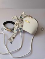 کیف دوشی زنانه چرم مینی کرواتی