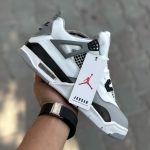 کتانی ایر جردن ۴ (Air Jordan 4) مدل تمام سفید|سایز41_44