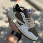 کتانی ترویس اسکات (Travis Scott) مدل موکا (Mocha)|سایز۳۷_۴۰
