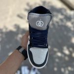 کتانی ایر جردن ۱ گوچی (Air Jordan 1 x Gucci) ساقدار سرمه‌ای||سایز۳۷_۴۰ - Image 5