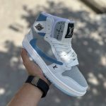 کتانی ترویس اسکات x دیور (Travis Scott x Dior) ساقدار آبی سفید|سایز۳۷_۴۰ - Image 5