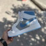 کتانی ترویس اسکات x دیور (Travis Scott x Dior) ساقدار آبی سفید|سایز۳۷_۴۰ - Image 3