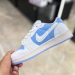 کتانی نایکی تراویس اسکات (Travis Scott) ترکیب رنگ آبی و سفید|سایز۳۷_۴۰ - Image 3