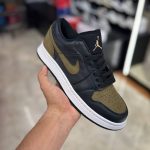 کتانی ایر جردن ۱ (Air Jordan 1) مدل زنانه ترکیب رنگ قهوه‌ای و مشکی|سایز۳۷_۴۰ - Image 3