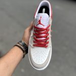 کتانی ایر جردن ۱ لو (Air Jordan 1 Low) ترکیب رنگ سفید و قرمز|سایز ۴۱_۴۴ - Image 2