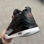 کتانی جردن ۴ (Jordan 4) ترکیب رنگ مشکی و قرمز|سایز ۴۱_۴۴ - Image 5