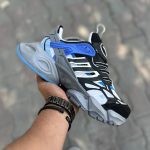 کتانی آدیداس مدل دیلاکس (Adidas Deluxe) طوسی - آبی