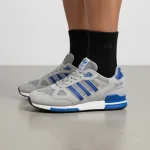آدیداس ZX 750 رترو دهه ۸۰ | طوسی-آبی کلاسیک | مخصوص کلکسیون و استایل روزمره | 37-40 - Image 4
