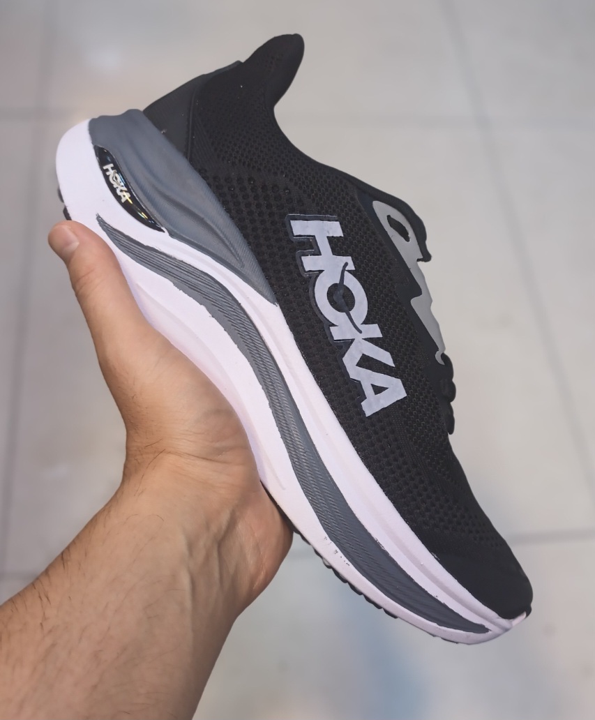 wgyeGnS8XkeX9YFngP کتانی هوکا (Hoka) مدل باندی (Bondi) رنگ مشکی زیره سفید|سایز41_44 - Image 1