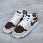 کتونی مردانه ایر جردن ۱ (Air Jordan 1) – قهوه‌ای و کرم (استایل اسپرت)|سایز41_44