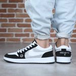 کتونی مردانه ایر جردن ۱ (Air Jordan 1) – سفید، مشکی و طوسی|سایز41_44 - Image 5