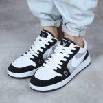 کتونی مردانه ایر جردن ۱ (Air Jordan 1) – سفید، مشکی و طوسی|سایز41_44 - Image 4