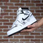 کتونی مردانه ایر جردن (Air Jordan) ساق‌دار – سفید با طرح چاپی (Printed)|سایز41_44 - Image 7