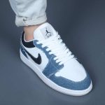 کتونی مردانه نایک ایر (Nike Air) سفید و آبی - مدل HP - سایز ۴۱ تا ۴۴ - Image 6