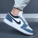 کتونی مردانه نایک ایر (Nike Air) سفید و آبی - مدل HP - سایز ۴۱ تا ۴۴ - Image 4