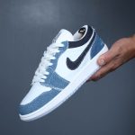 کتونی مردانه نایک ایر (Nike Air) سفید و آبی - مدل HP - سایز ۴۱ تا ۴۴ - Image 3