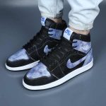 کتونی جردن ۱ ساقدار (High) مشکی و آبی کهکشانی|سایز41_44 - Image 5
