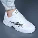کتونی مردانه ساکانی - سفید و مشکی|سایز41_44 - Image 5