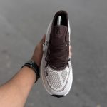 کتانی دخترانه رانینگ (On Running) مدل QC سفید قهوه‌ای|سایز37_40 - Image 4
